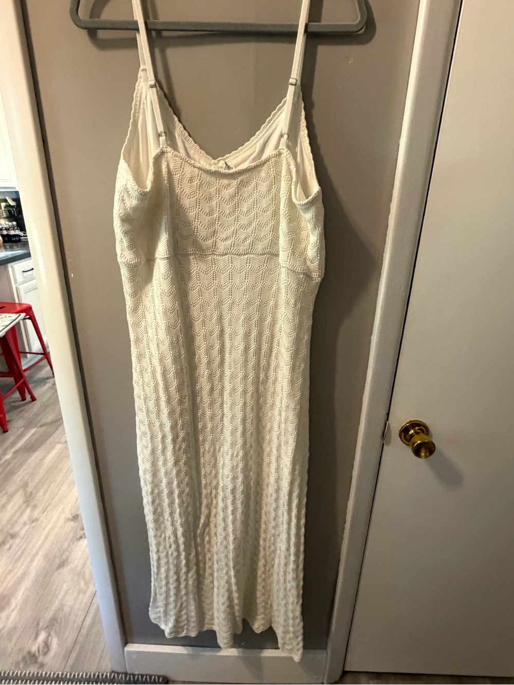 Hollister Cream Crochet Maxi Slip Dress XXL - Picture 3 of 7